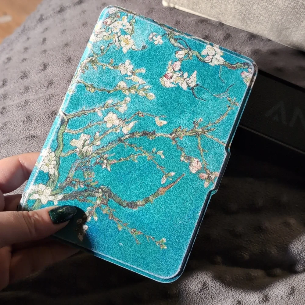 Sleep Cover | Kobo Clara Black & White | Van Gogh's Almond Blossoms Design